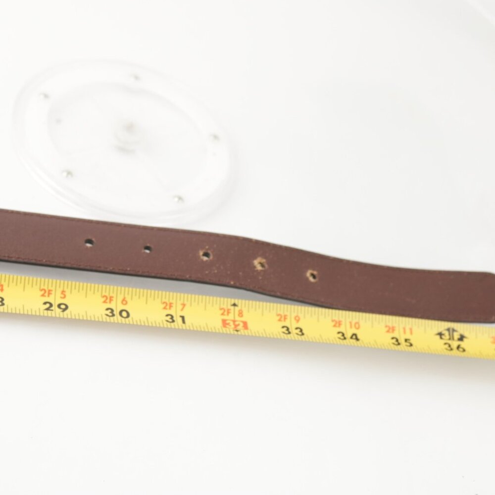 LRL Ralph Lauren Mens Belt Size 32 Brown Leather Adjustable Classic Business - Picture 12 of 12